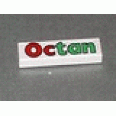 Part 2431px9 White Tile 1 x 4 with Octan Pattern 